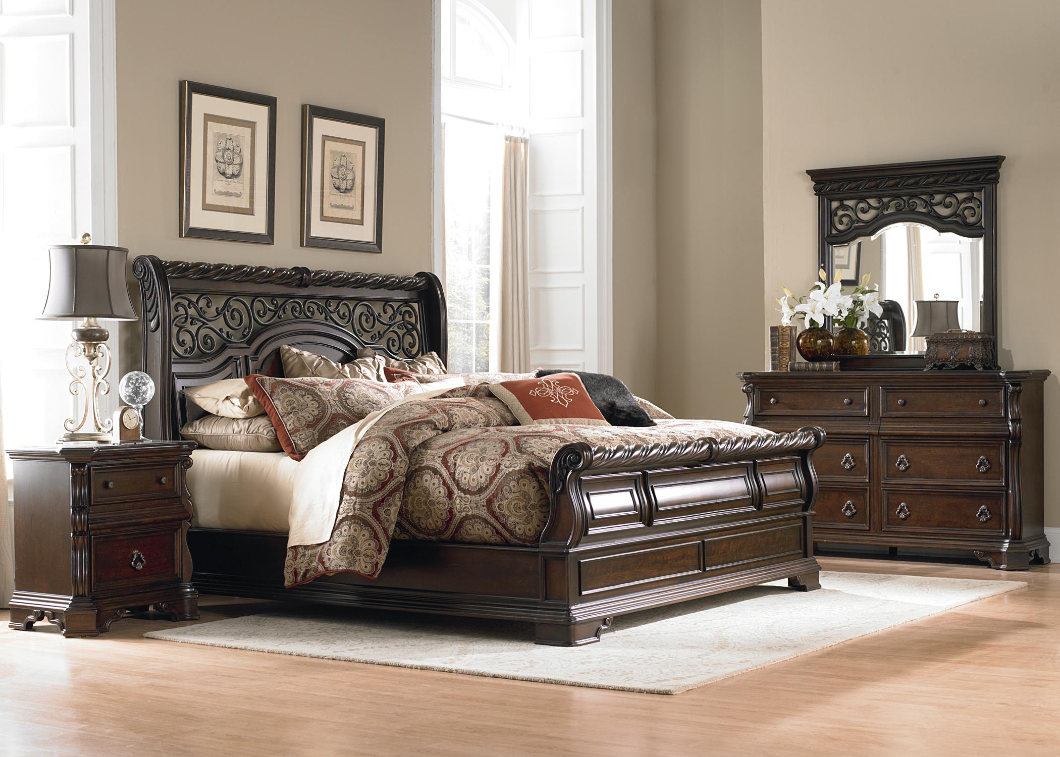 Liberty Furniture Arbor Place LIBEGRP575KINGSUITE King Sleigh Bed